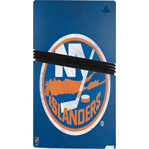 NHL New York Islanders Distressed PS5 Pro Console Skin
